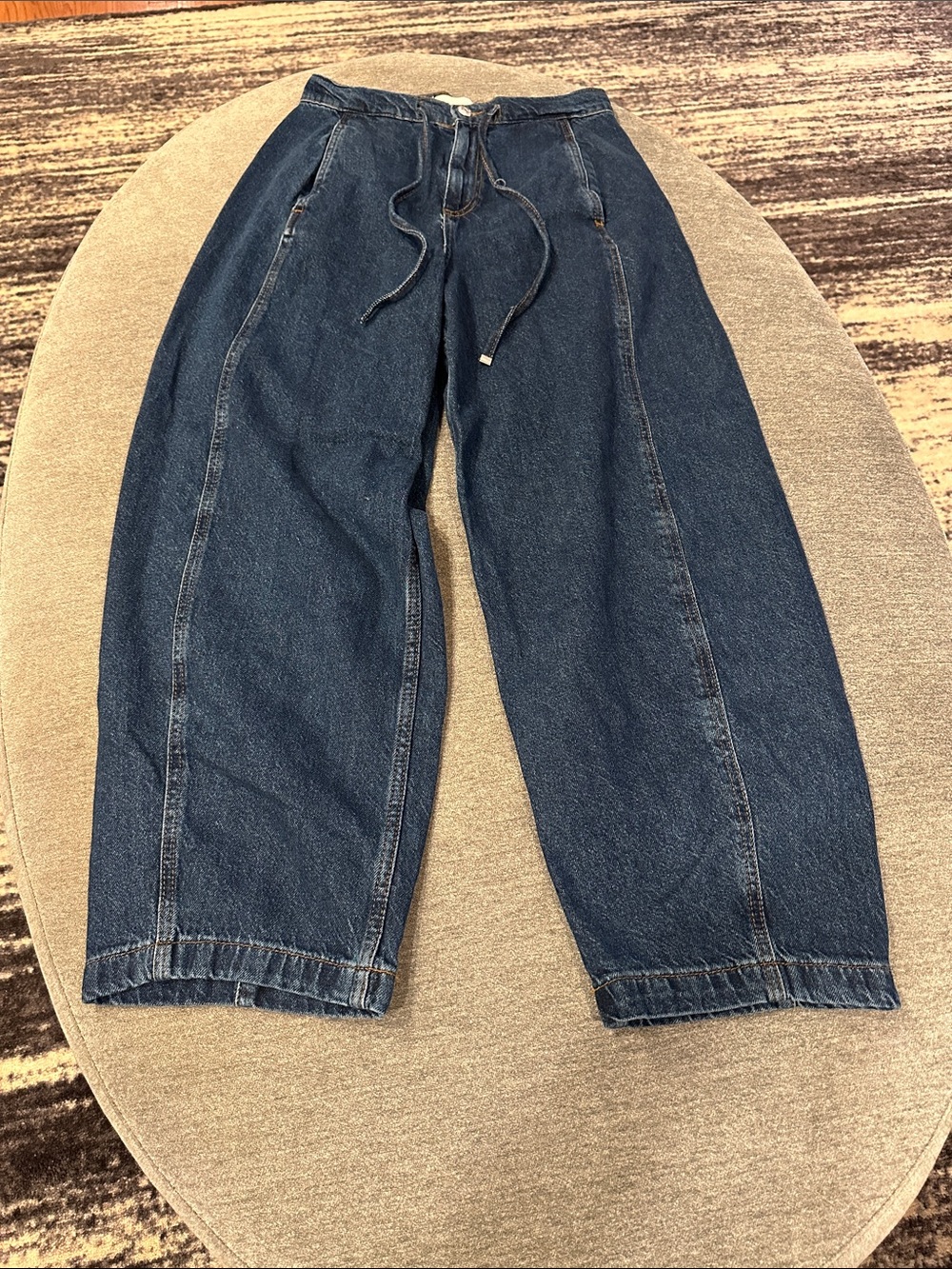 Zara cinch tie jeans